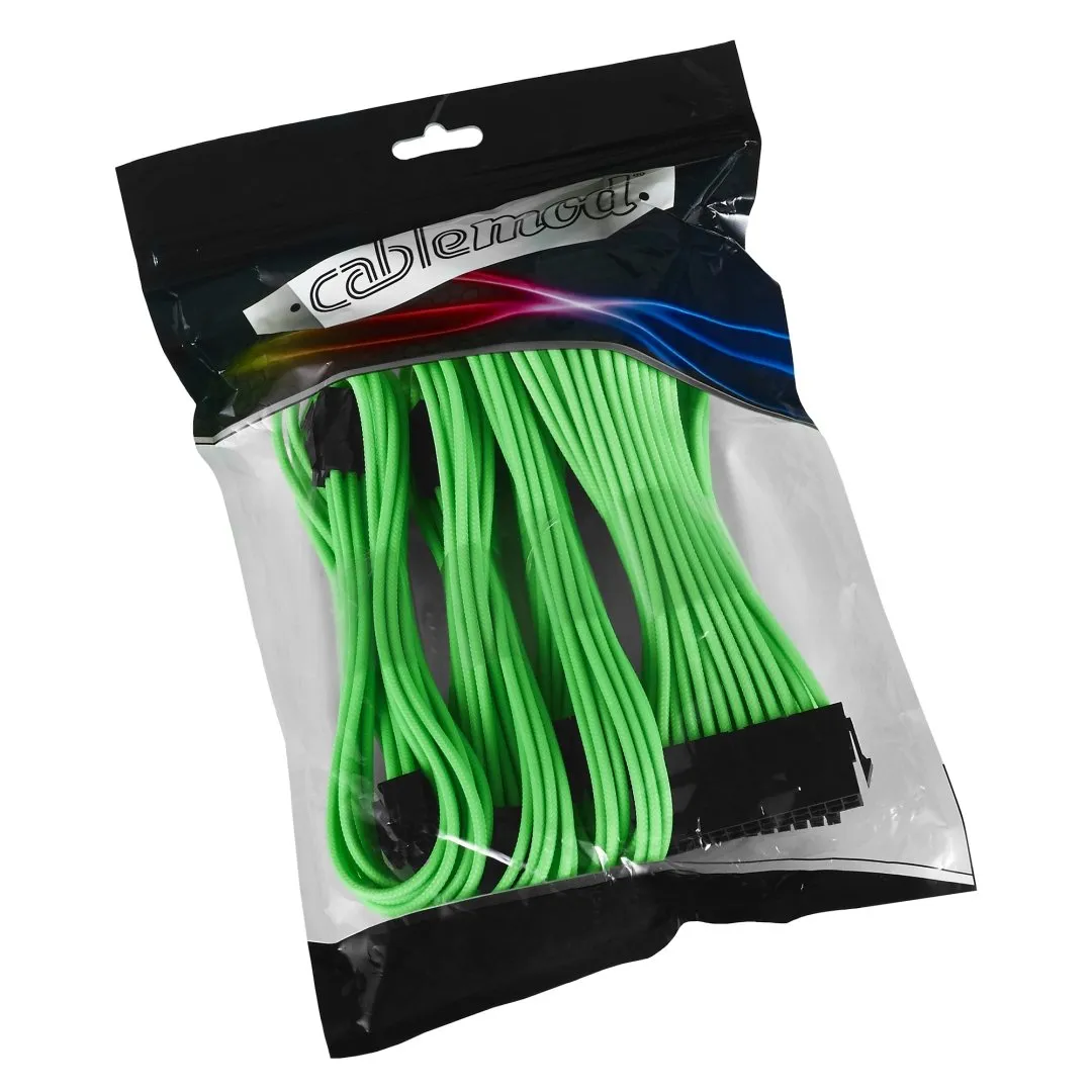 CableMod Classic ModMesh extension kabelset lichtgroen