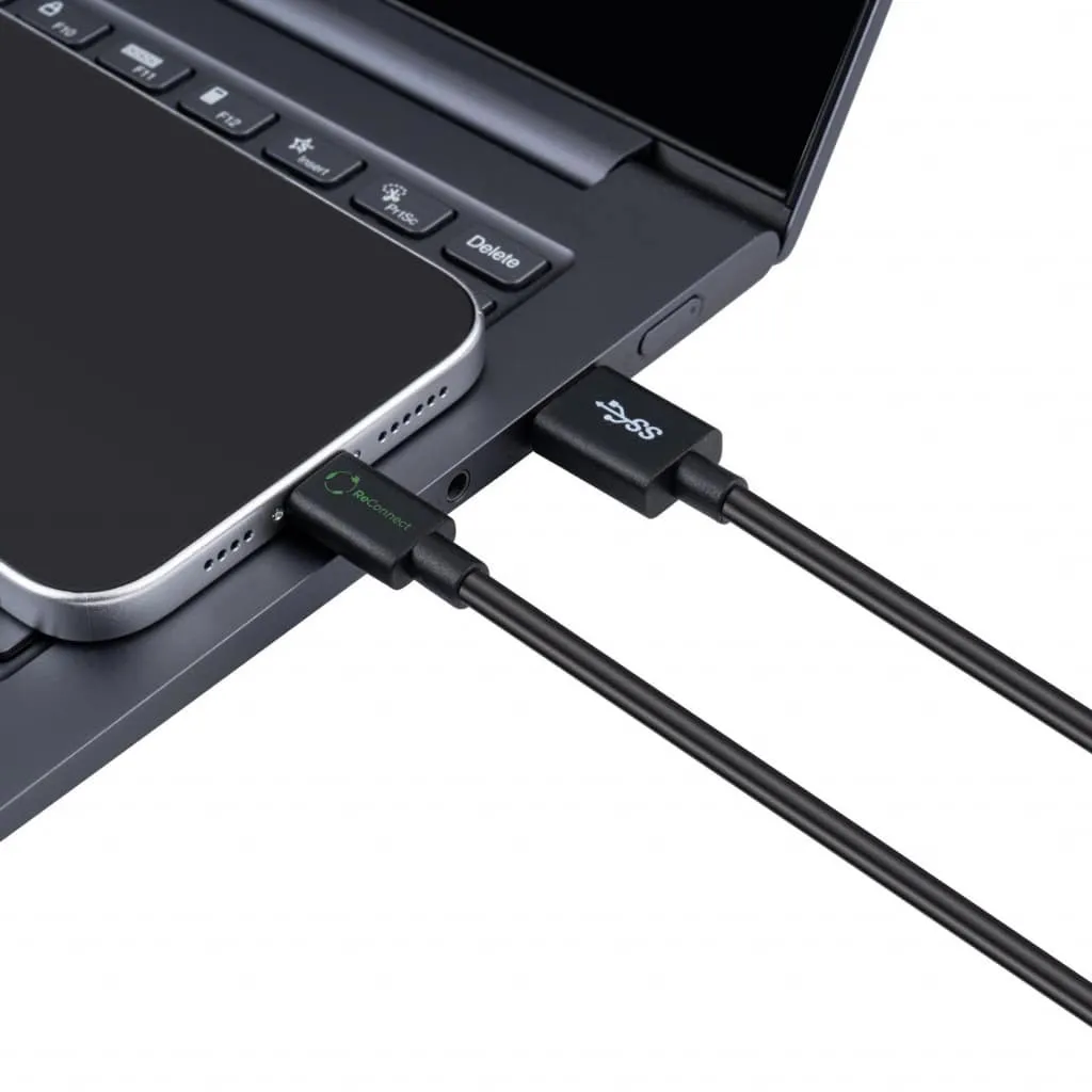 Microconnect ReConnect USB-C naar USB-A kabel 1m