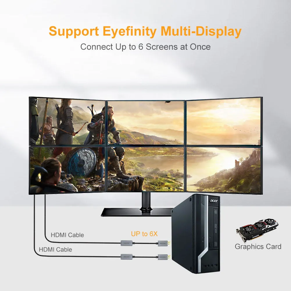 CableCreation DisplayPort naar HDMI adapter 4K 60Hz