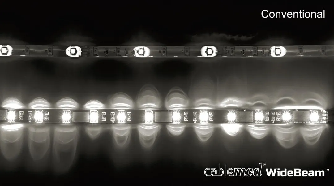 CableMod WideBeam Magnetic LED Strip ledstrip 30cm wit licht