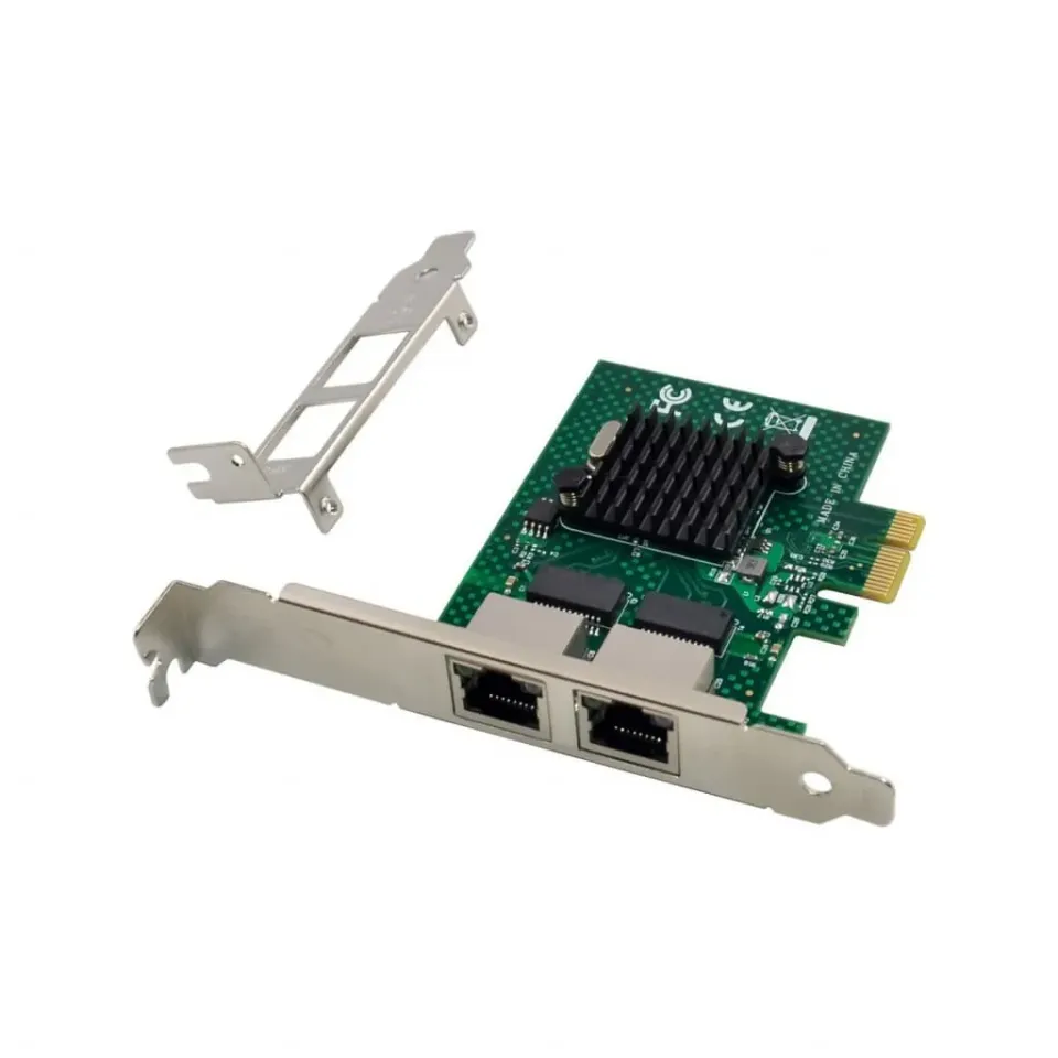 Microconnect BCM5720 netwerkkaart PCIe dual RJ45