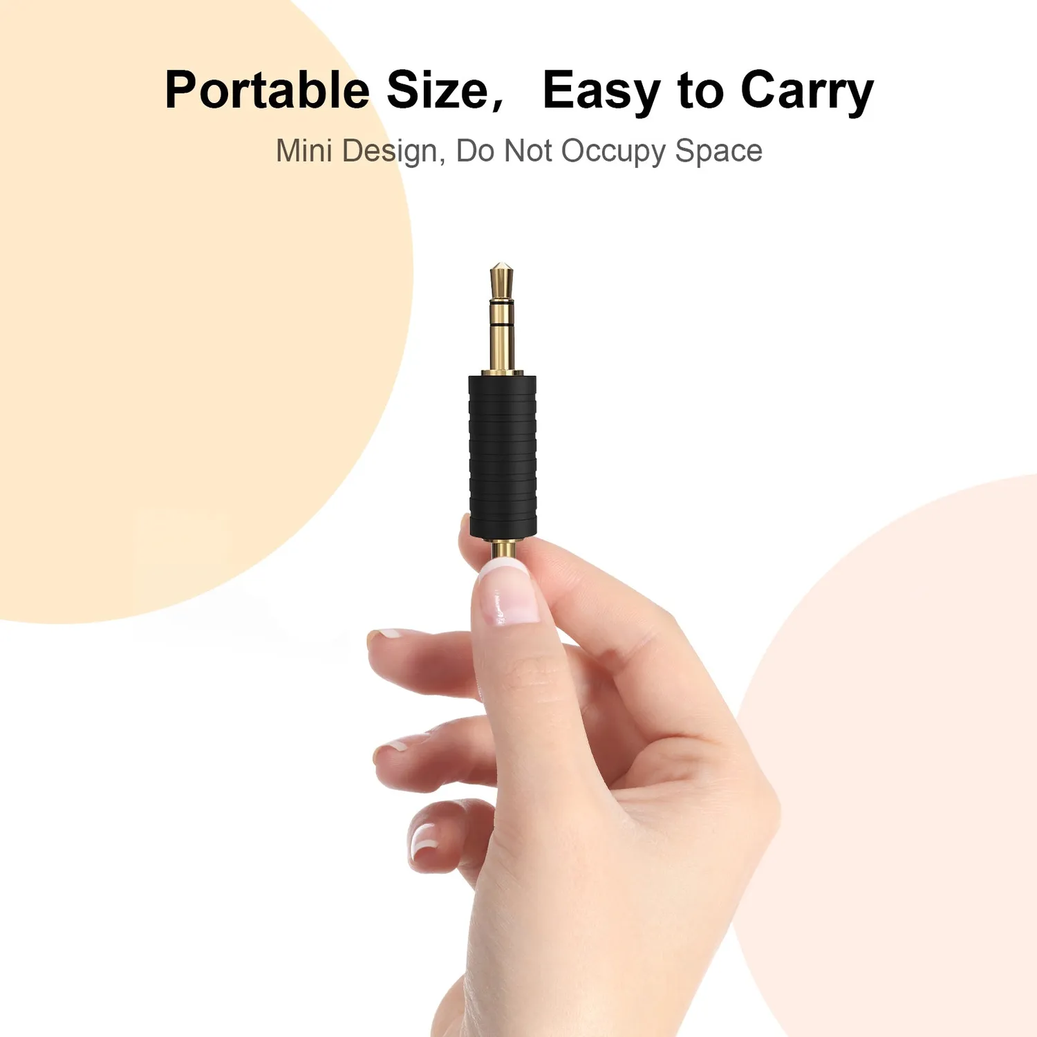 CableCreation 3.5mm stereo adapter 2-pack verguld