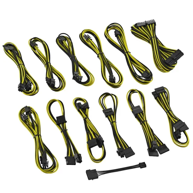 CableMod ST-Series kabelkit Silverstone voedingskabel zwart-geel