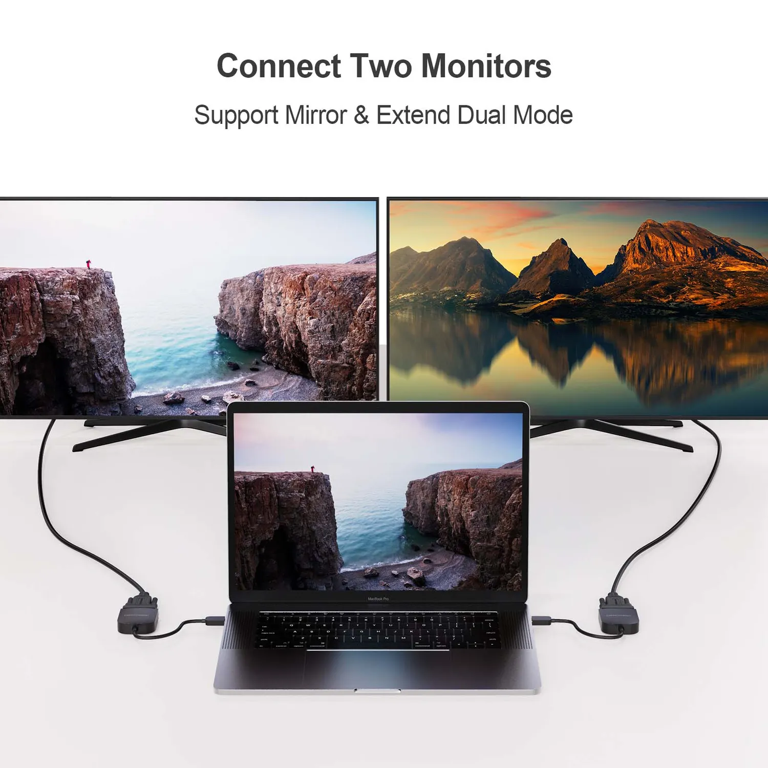CableCreation USB-C DVI Adapter 1080p zwart