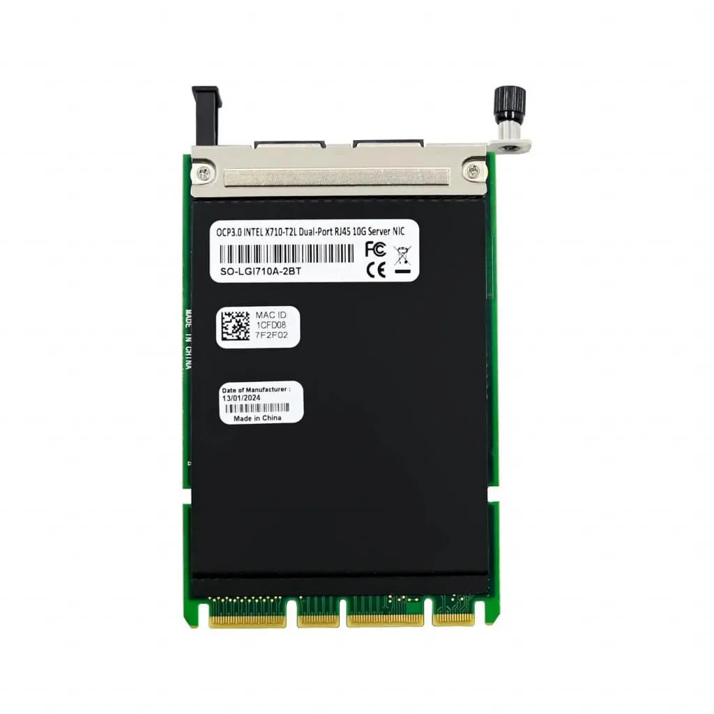Microconnect X710T2L Dual-10G RJ45 netwerkkaart OCP3.0