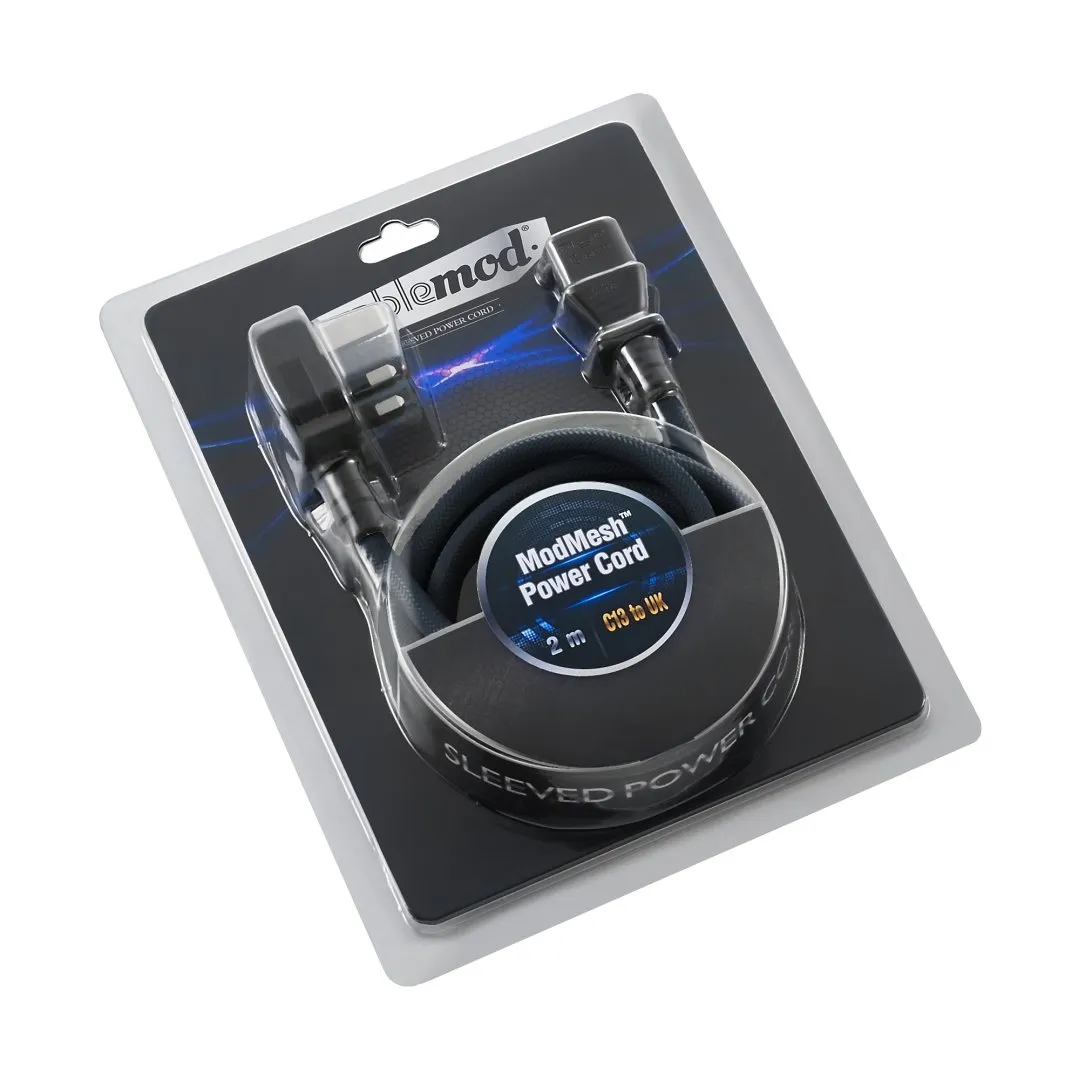 CableMod ModMesh netsnoer C13 UK stekker 2m groen
