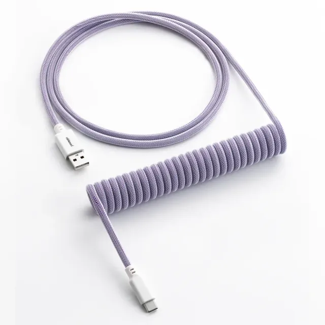 CableMod Classic coiled toetsenbordkabel USB-C 150cm rum raisin