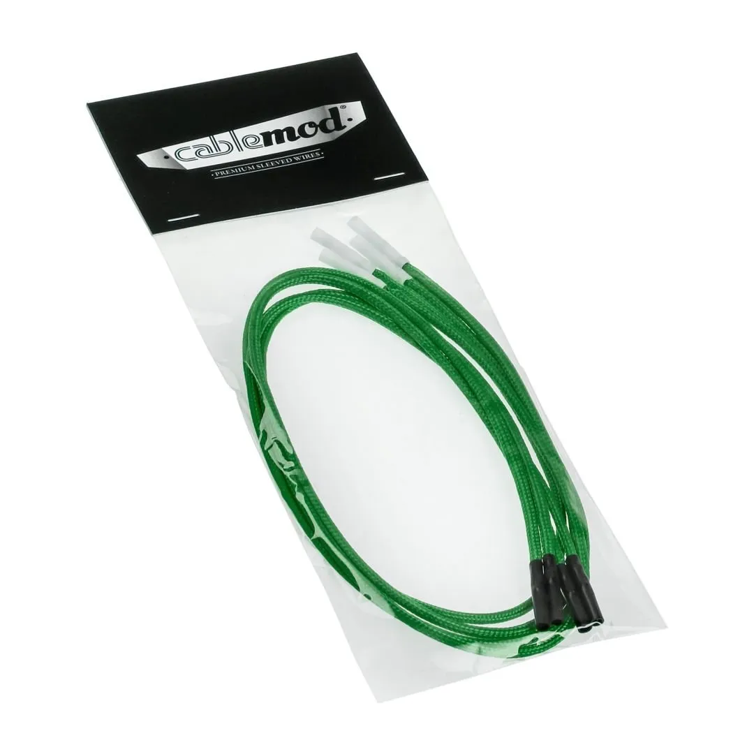 CableMod ModFlex sleeved wires 40cm groen 4-pack