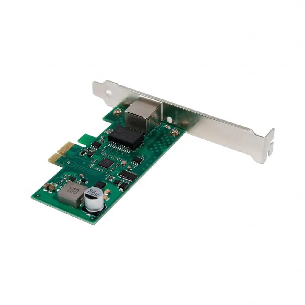 Microconnect I226 2.5G PoE netwerkkaart PCIe x1 RJ45