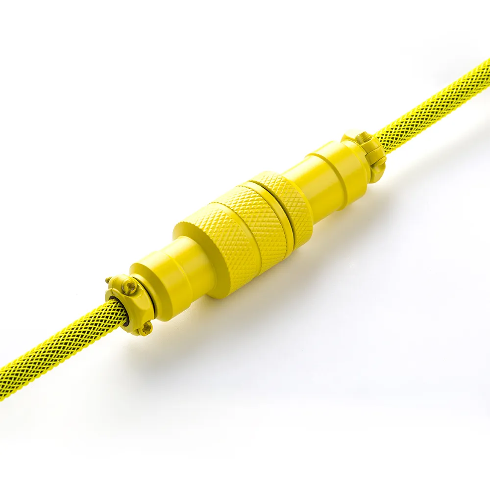 CableMod Pro coiled toetsenbordkabel geel 150cm USB-C