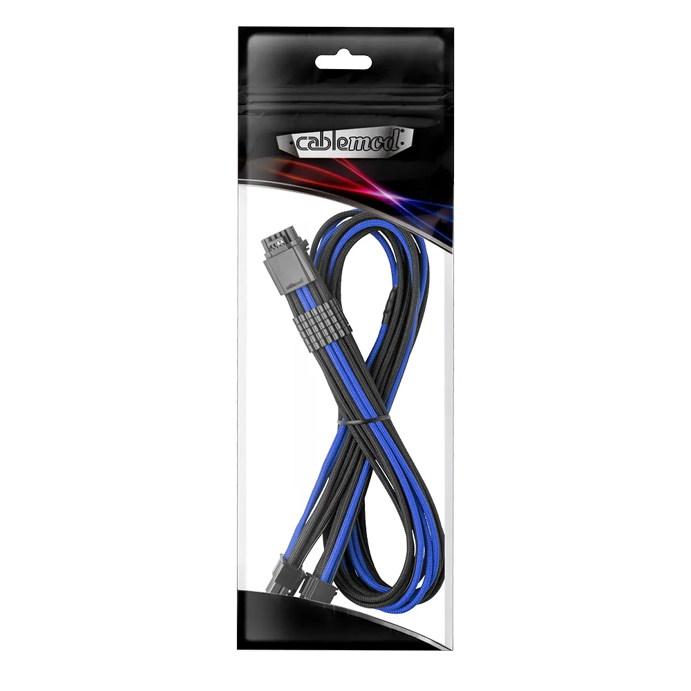 CableMod RT-Series Pro ModFlex 12VHPWR kabel 60cm zwart-blauw
