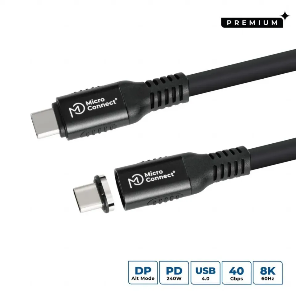 Microconnect Premium USB-C kabel USB4 2m 240W 20Gbps