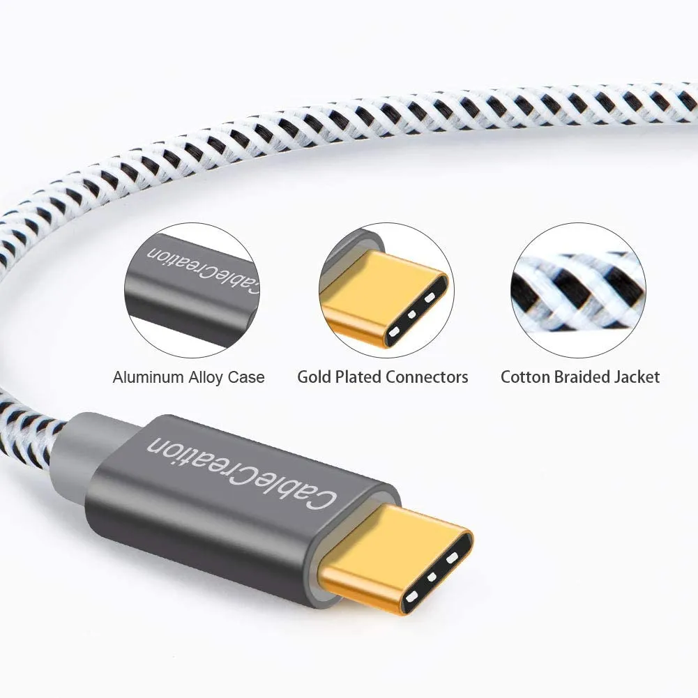 CableCreation USB-A naar USB-C kabel 0,15 m 3A