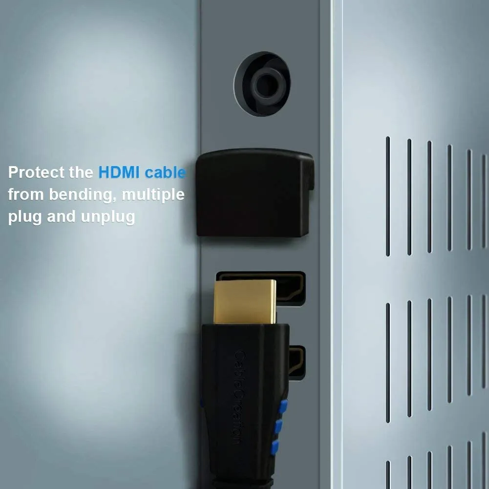 CableCreation HDMI haakse adapter 2-pack 90+270 graden 4K