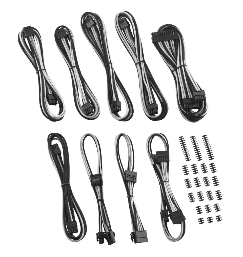 CableMod C-Series ModFlex kabelset Corsair zwart/wit