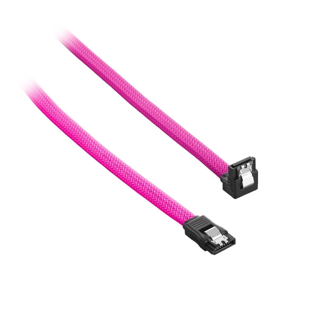 CableMod ModMesh SATA kabel haaks 30cm roze nylon