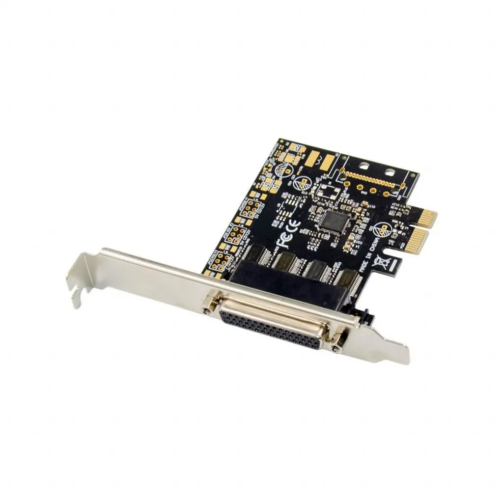 Microconnect PCIe 4S DB9 RS232 seriële kaart 4-poorts