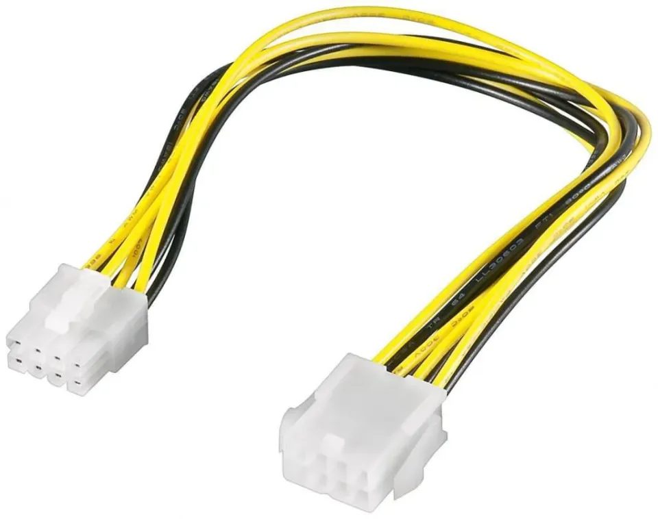 MicroConnect EPS verlengkabel 8-pin 0,2 m intern