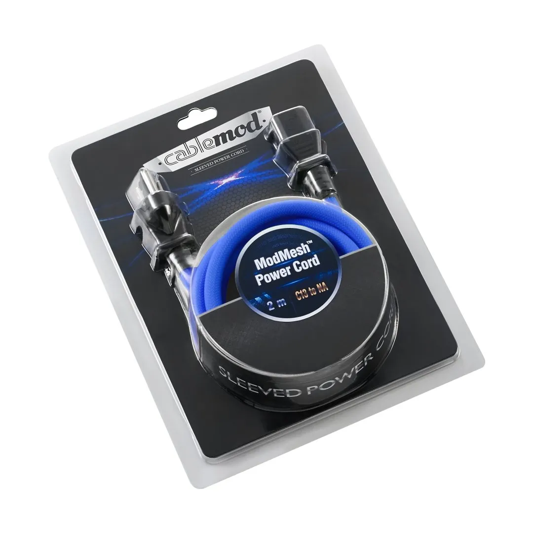 CableMod ModMesh Power Cord C13 NA Netsnoer 2m Blauw