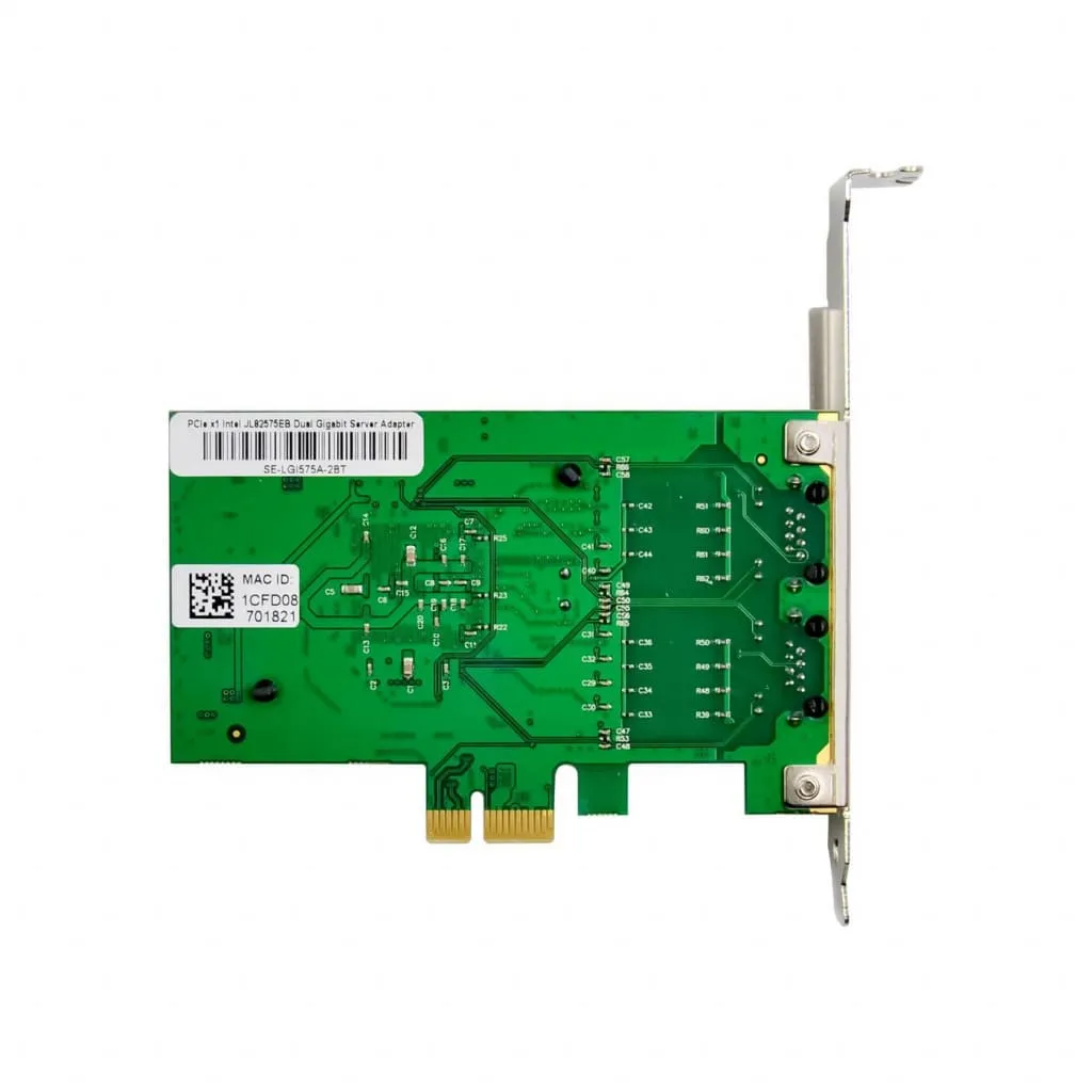 Microconnect Intel 82575 netwerkkaart PCIe dual RJ45