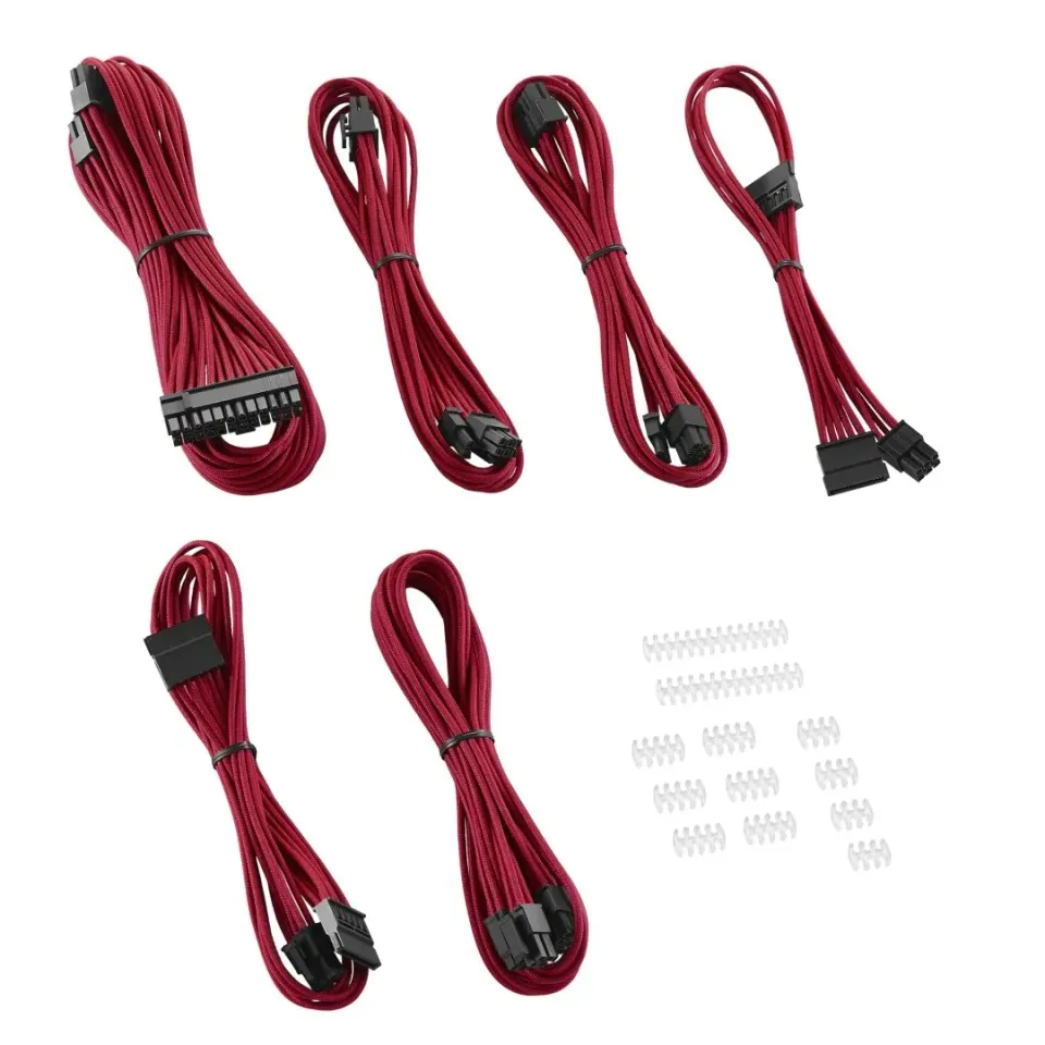CableMod E-Series ModFlex Essentials kabelset rood voor EVGA