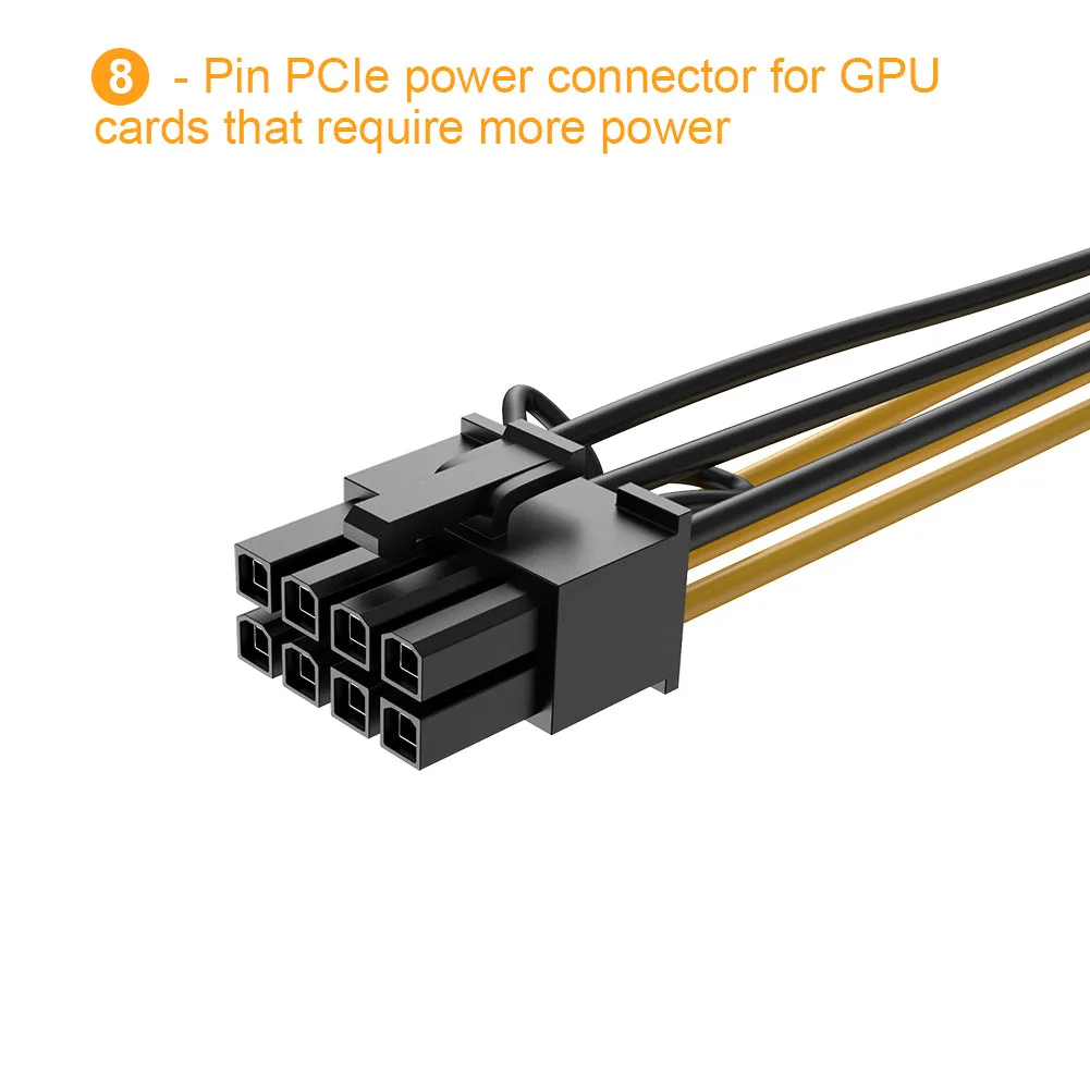 CableCreation 6-pin naar 8-pin PCIe Adapter 2-pack