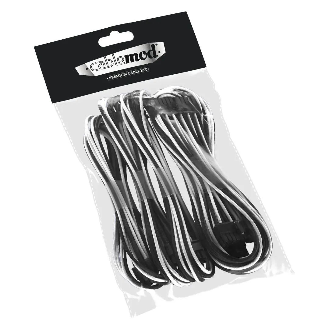 CableMod E-Series Basic ModFlex kabelset EVGA zwart-wit