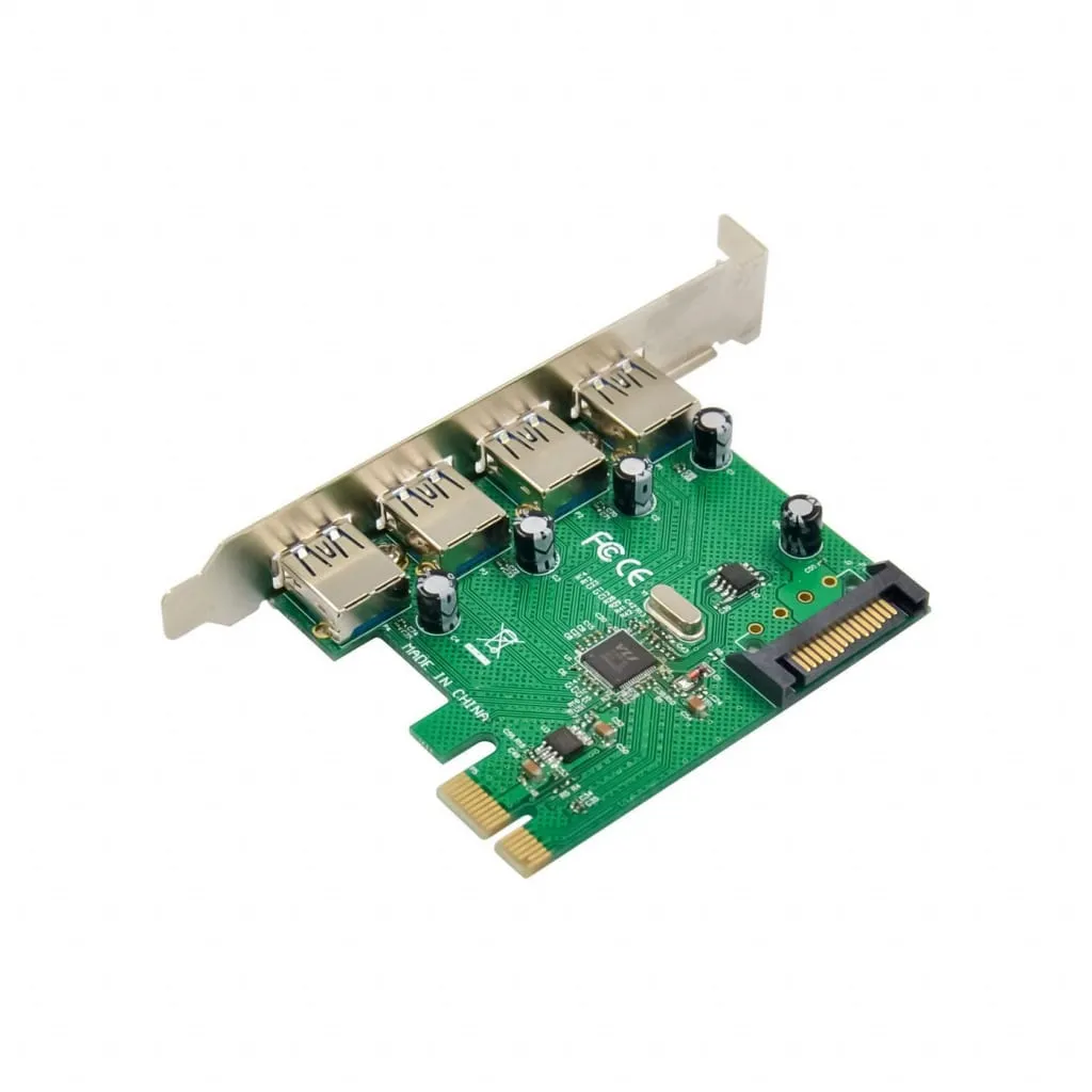 Microconnect PCIe USB 3.0 uitbreidingskaart 4-poorts VL805