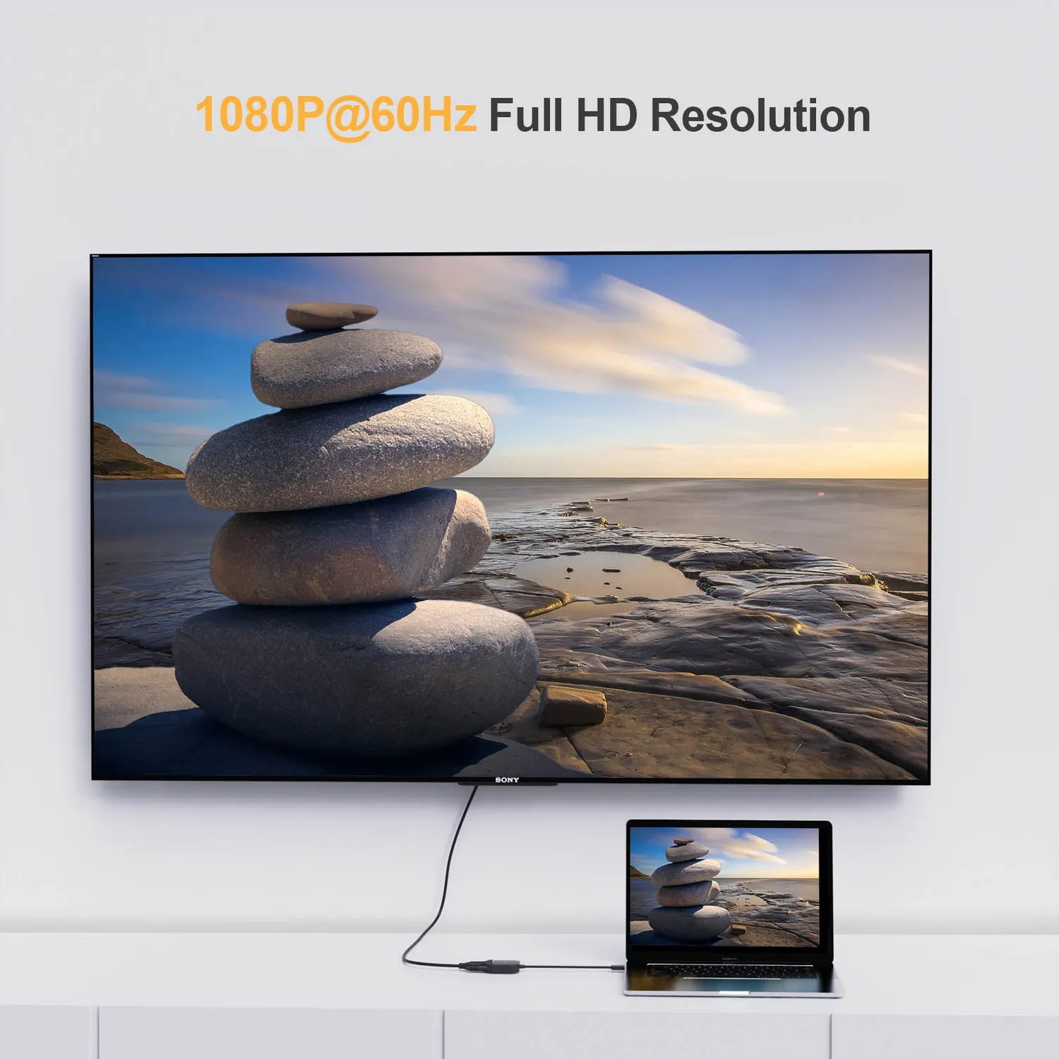 CableCreation USB-C DVI Adapter 1080p zwart