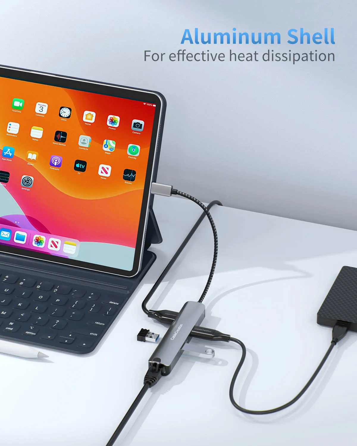 CableCreation USB-C hub 5-in-1 4K ethernet