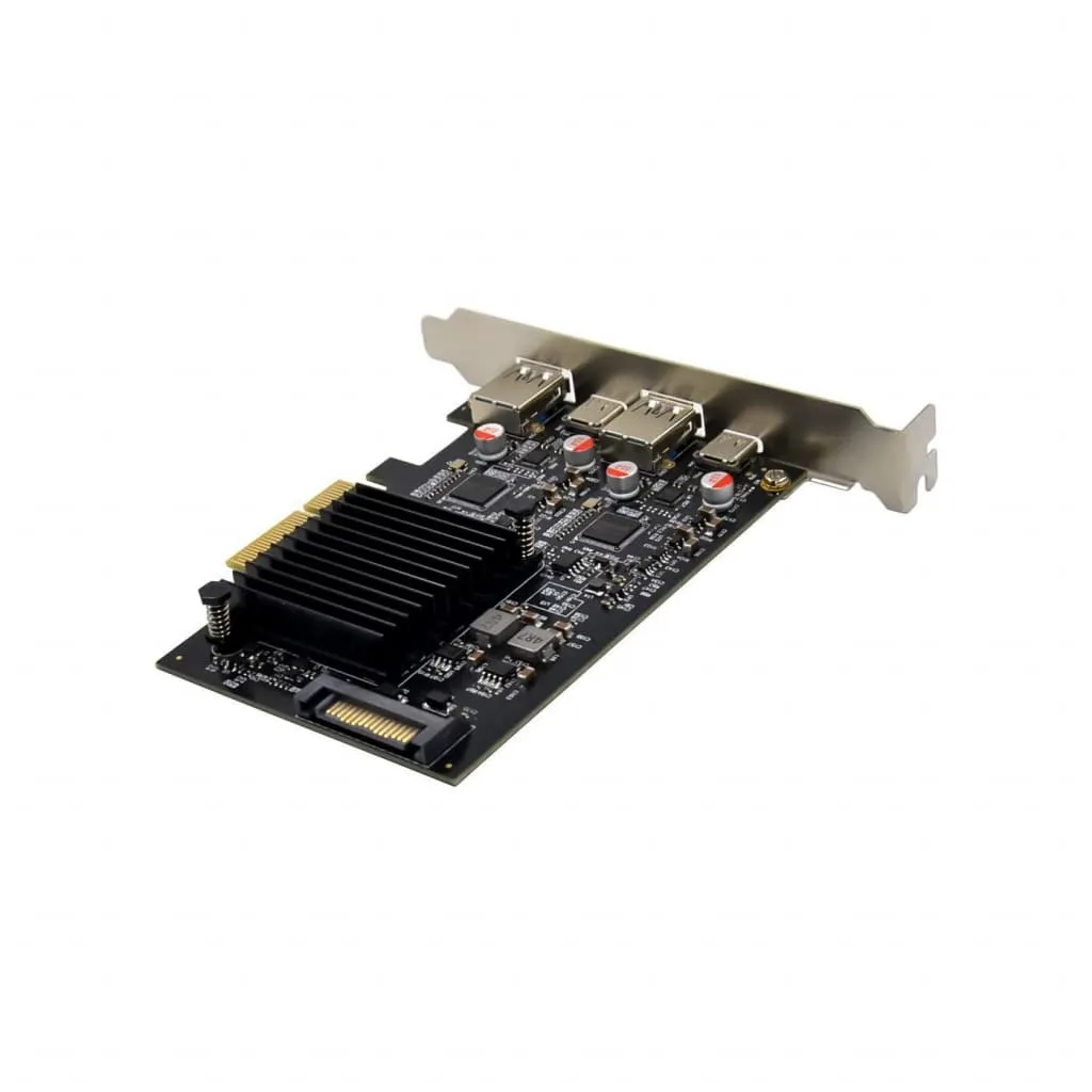 Microconnect ASM3142 PCIe uitbreidingskaart USB-C USB-A 10Gbps