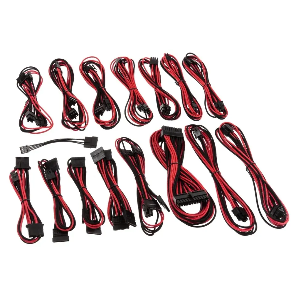 CableMod E-Series ModFlex Cable Kit kabelset EVGA zwart rood
