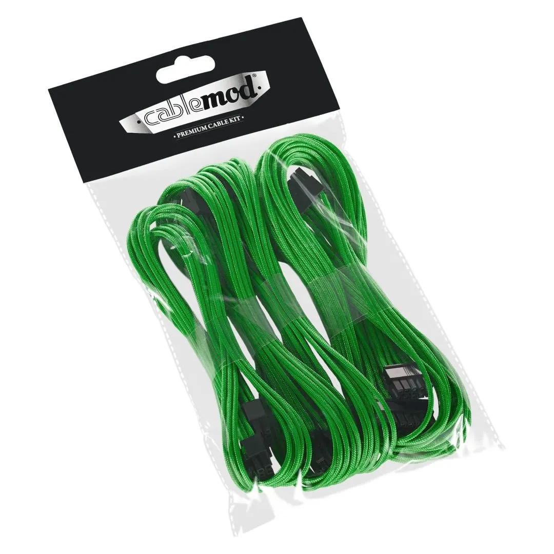 CableMod C-Series ModFlex Basic kabelset groen voor Corsair