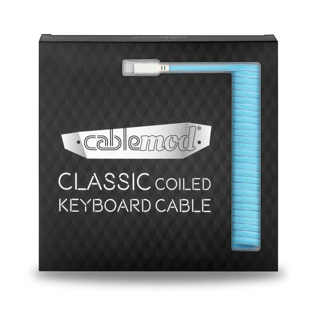 CableMod Classic Coiled Keyboardkabel 150cm Blueberry Cheesecake