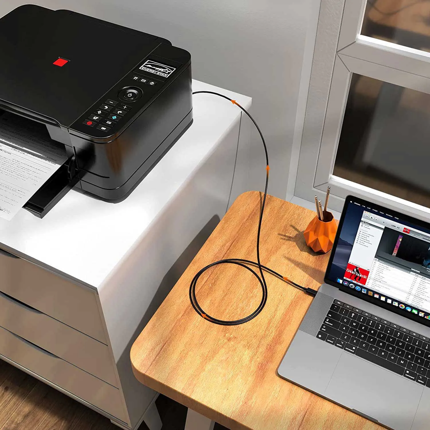 CableCreation USB-C naar USB-B printerkabel 2 m