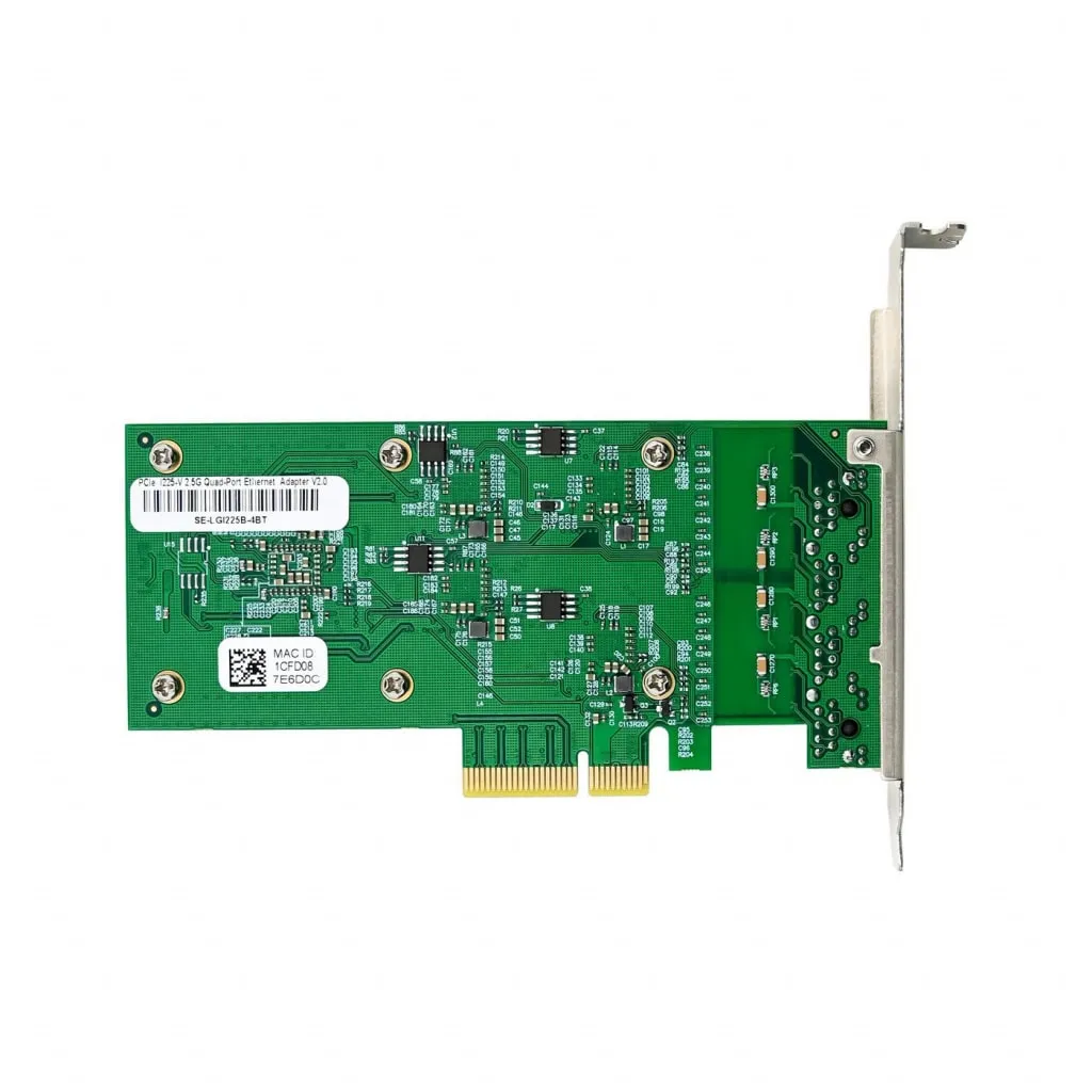 Microconnect PCIe netwerkkaart 4x 2.5G RJ45
