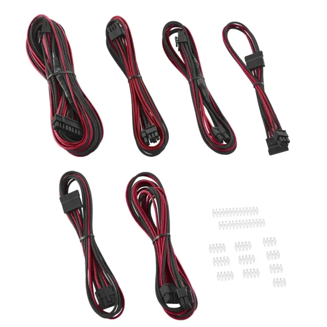 CableMod C-Series ModFlex Essentials kabelset Corsair zwart rood
