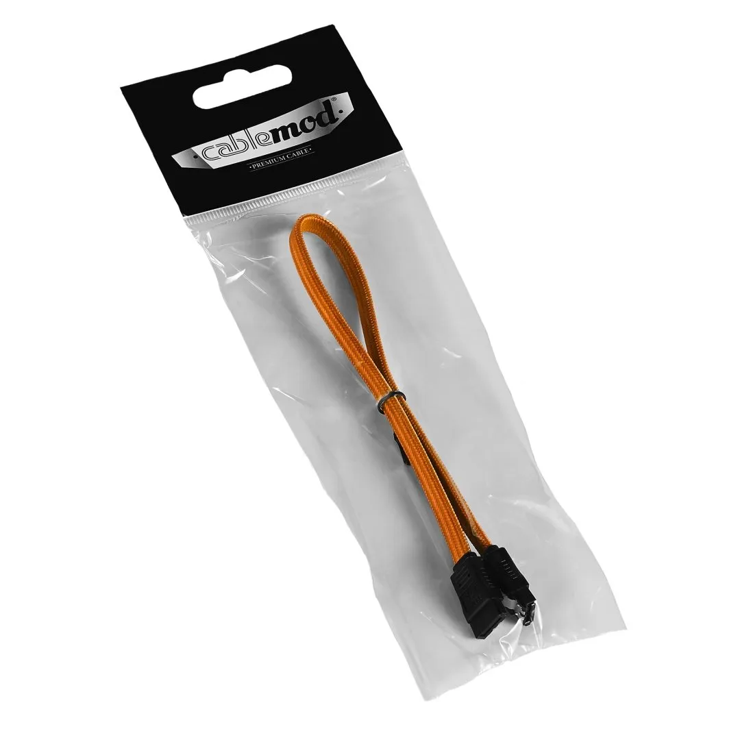 CableMod ModFlex SATA 3 kabel 30cm oranje