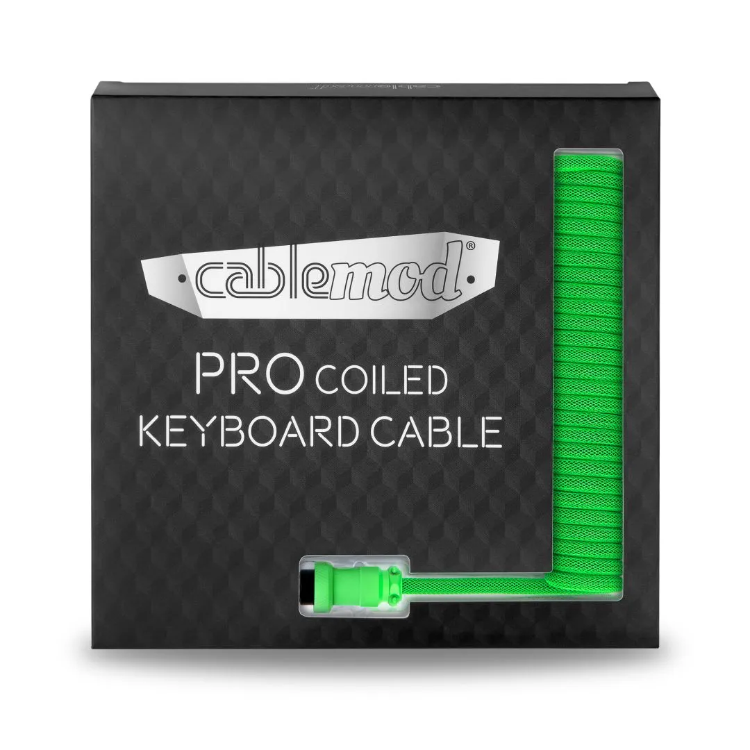 CableMod Pro spiraal toetsenbordkabel USB-C 150cm viper-groen