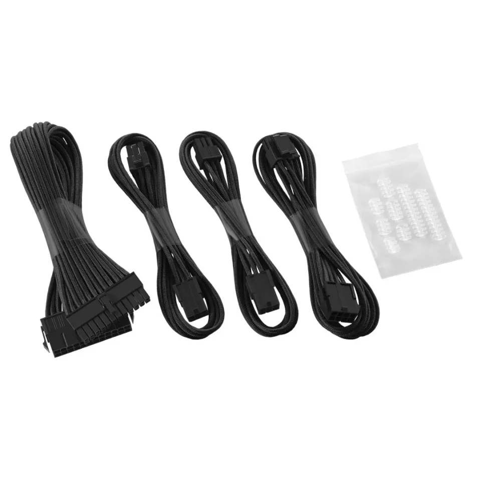 CableMod Classic ModFlex Basic 6+6 Pin kabelverlengingsset zwart