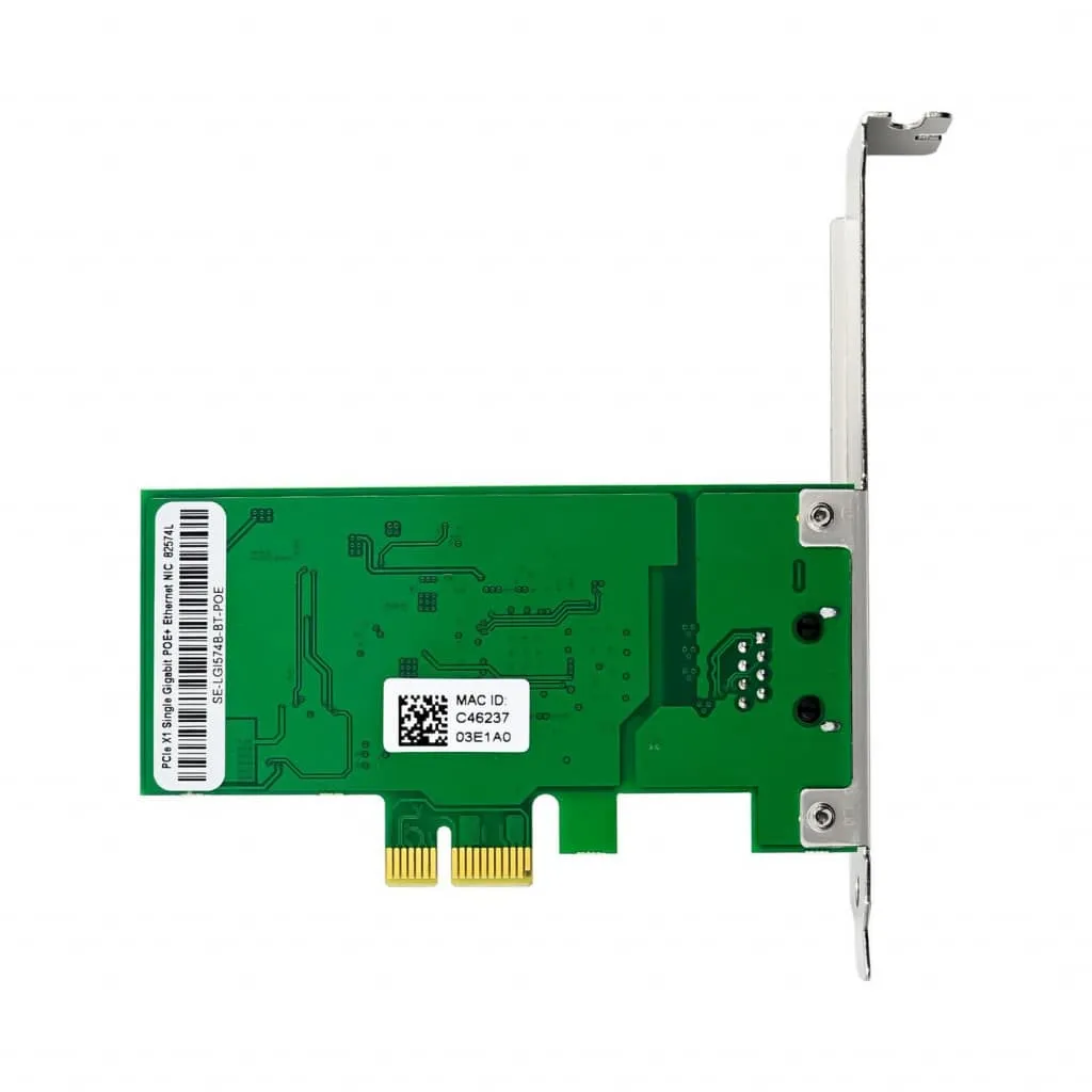 Microconnect 82574L netwerkkaart 1GbE PoE PCIe