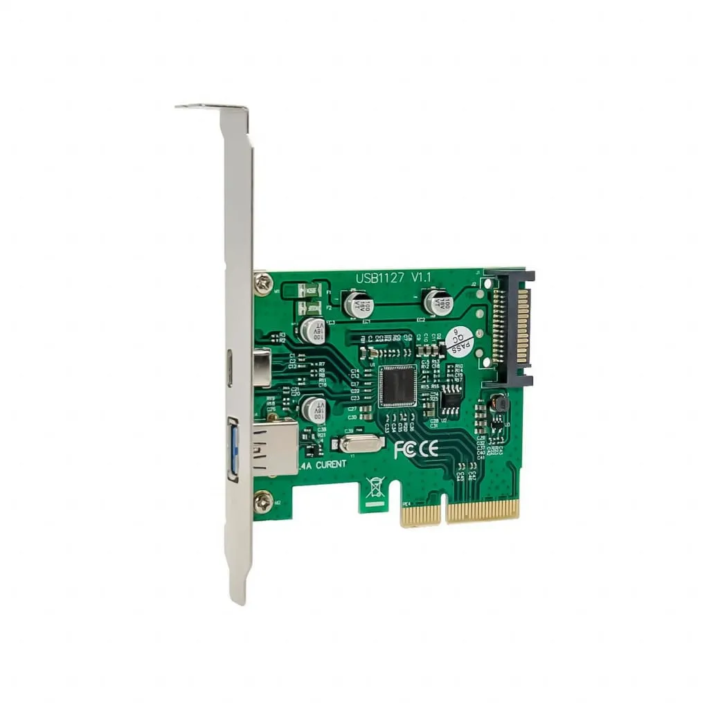 Microconnect PCI Express USB 3.1 kaart Type-C Type-A
