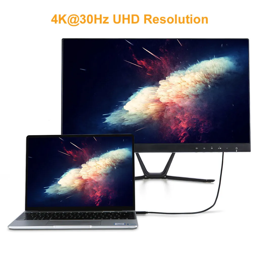 CableCreation USB C naar HDMI kabel 0,9m 4K zwart
