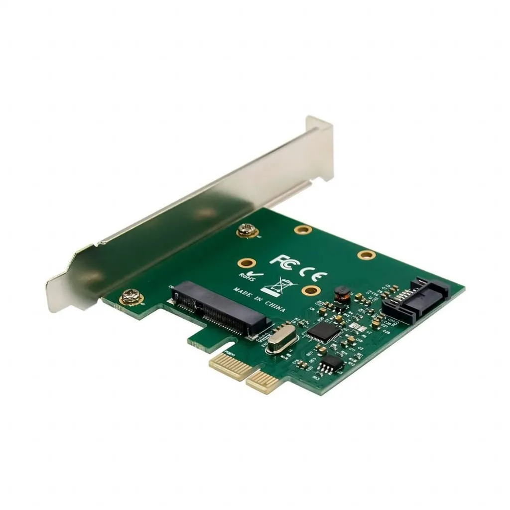 Microconnect PCIe SATA III mSATA NGFF kaart 6G