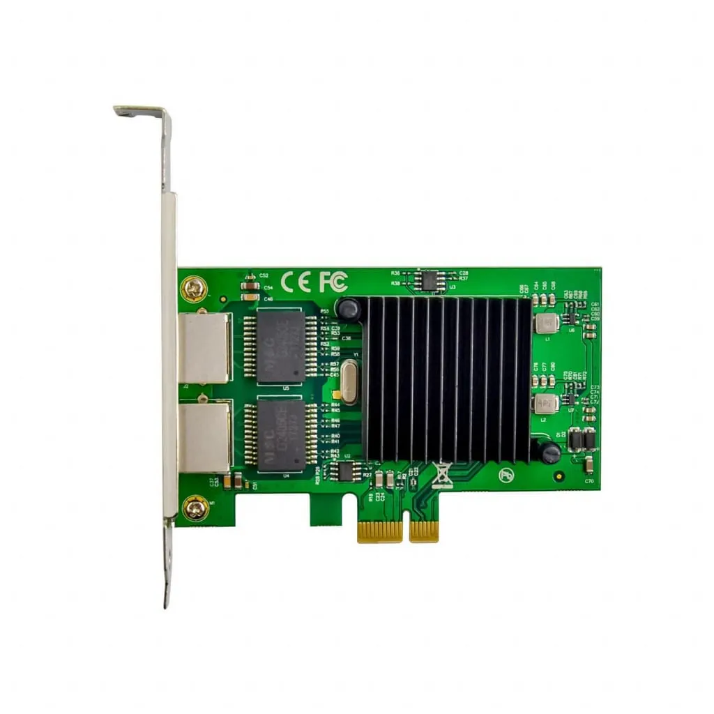 Microconnect Intel 82575 netwerkkaart PCIe dual RJ45
