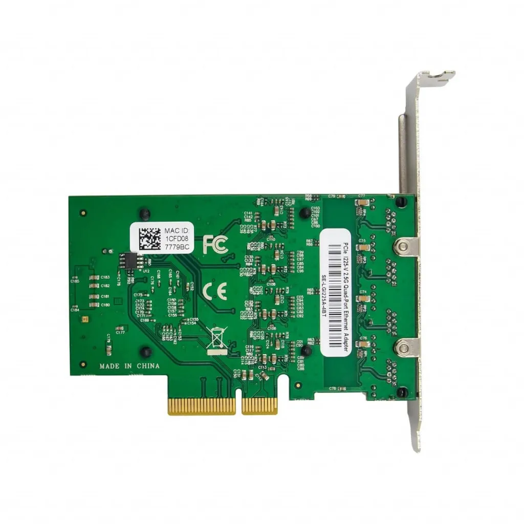 Microconnect I225-T4 Quad netwerkkaart 2.5G 4-poorts