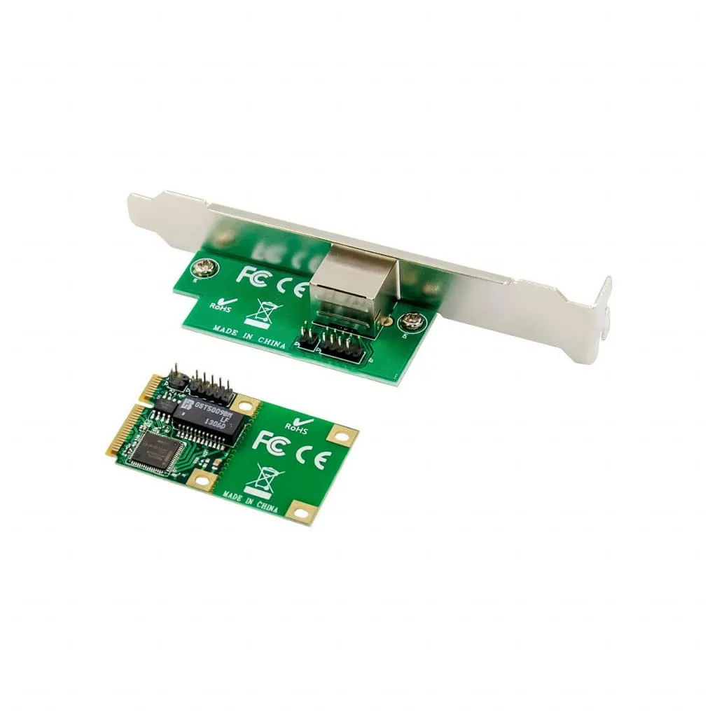 Microconnect MiniPCIe netwerkkaart 82574 1x Gigabit RJ45