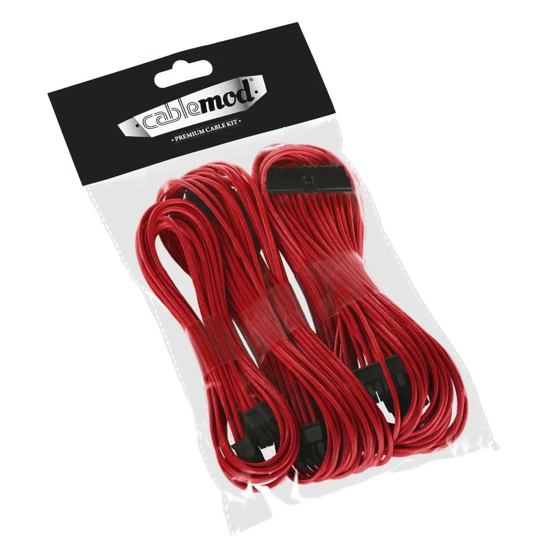 CableMod E-Series ModFlex Basic Cable Kit kabelset rood