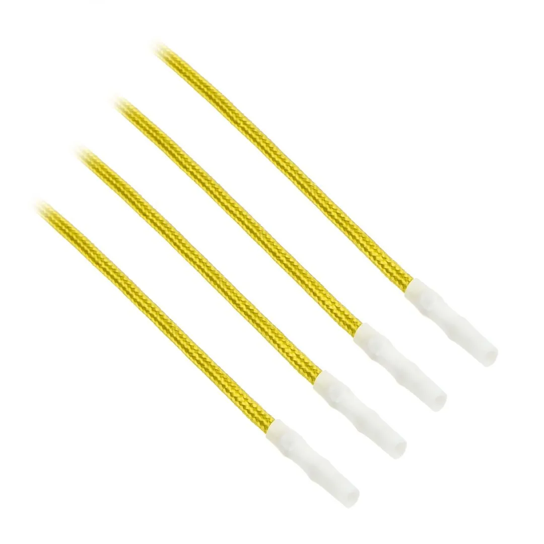 CableMod ModFlex sleeved draad geel 60cm 4-pack