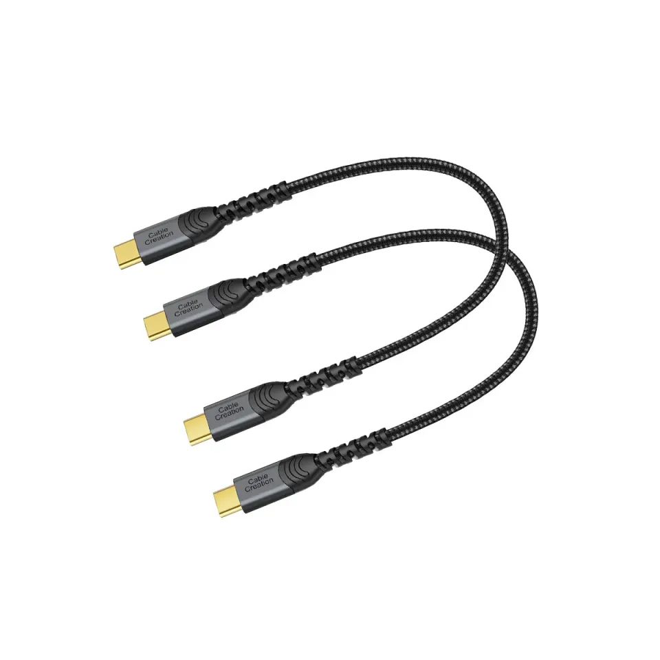 CableCreation USB-C naar USB-C oplaadkabel 0,3m 2-pack 60W